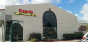 Kapriz Hardwood Flooring Store showroom interior, Santa Clara CA