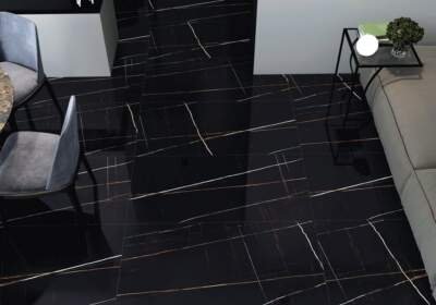 Laurent Black Porcelain Tiles