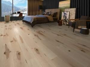 The Maple Patina Character Smooth flooring by Mirage Floors, part of the Flair Collection, epitomizes the natural grace and character of wood.