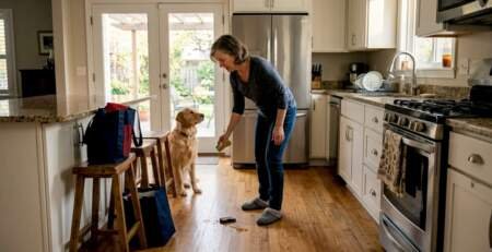 Everyday life on hardwood kitchen floors