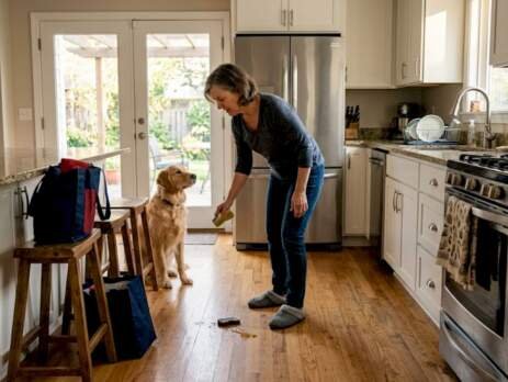 Everyday life on hardwood kitchen floors