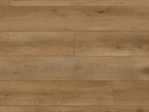 Acropolis Paradigm Flooring Conquest 20MIL SPC plank — 6.5mm thick 9-inch wide, soft tan-gold for luminous interiors