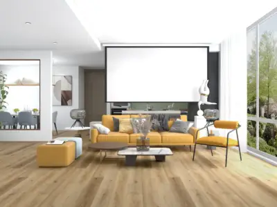 Agave Paradigm Flooring Performer 20MIL SPC installed in open contemporary living and dining — soft — Silicon Valley