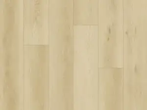 American Maple light blonde wood-look SPC plank, 7.2 inches wide.