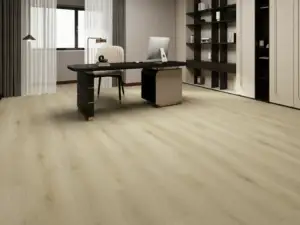 Attica Paradigm Flooring Odyssey 20MIL WPC installed in home office — light honey finish — Santa Clara County