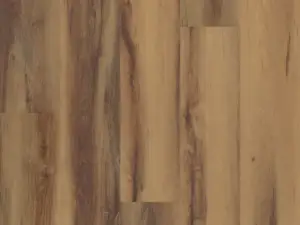 Belmont Hickory COREtec Pro Classics SPC plank — 5mm thick 7-inch wide, Warm medium brown accented by honey tones