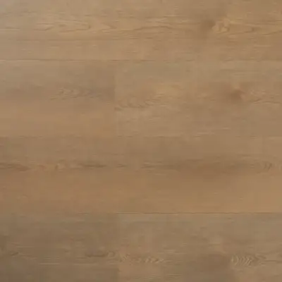 Blois SPC vinyl plank in warm taupe brown tone — 9-inch by 60-inch, Medieval Floors Super SPC