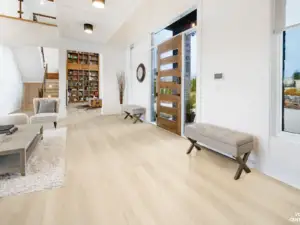 Centaurus Vellichor Galaxy SPC installed in open-plan great room — pale natural beige — Sunnyvale