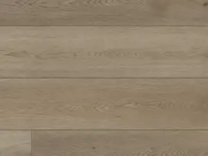 Chateau Paradigm Flooring Conquest 20MIL SPC plank — 6.5mm thick 9-inch wide, warm caramel-tinged light brown