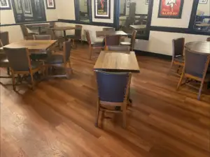 Clermont Medieval Floors Marseille SPC installed in dining room — Cupertino flooring showroom