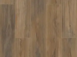 Edinburgh Oak COREtec Pro Enhanced SPC plank — 5mm thick 7-inch wide, warm taupe-brown