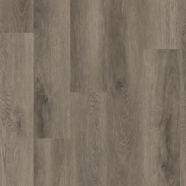 Elliptical Oak COREtec Pro Classics SPC plank — 5mm thick 7-inch wide, warm grey-beige