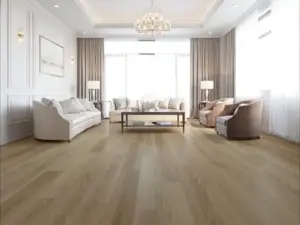 Essonne Medieval Floors Valletta SPC installed in living room — Mountain View flooring showroom