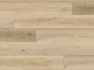 Flax Paradigm Flooring Performer 20MIL SPC plank — 5.3mm thick 9-inch wide, creamy honey-beige