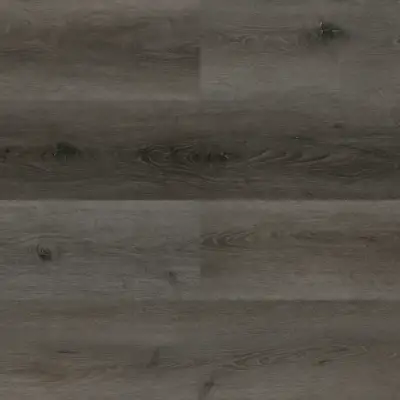Fog Paradigm Flooring Performer 12MIL SPC plank — 5.3mm thick 7-inch wide, deep weathered charcoal