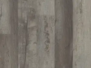 Galveston Oak COREtec Pro Classics SPC plank — 5mm thick 7-inch wide, warm-toned medium grey