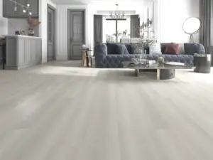 Giverny Medieval Floors Marseille SPC installed in open-plan great room — Palo Alto flooring showroom