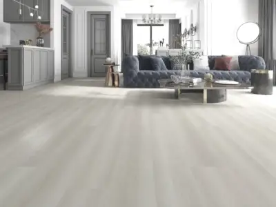 Giverny Medieval Floors Marseille SPC installed in open-plan great room — Palo Alto flooring showroom