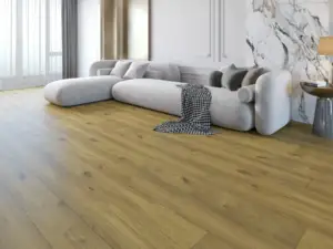 Gold Coast Paradigm Flooring Insignia 20MIL WPC installed in luxe formal living room — warm caramel-kissed oak in — Hayward