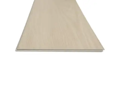 FloorScore-certified Kempston Walnut COREtec Pro Enhanced SPC in smooth finish — soft tan