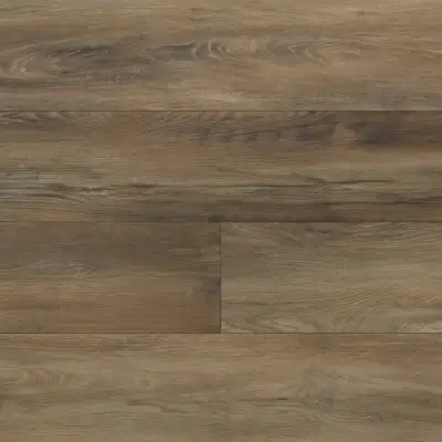 knight con2017pad paradigm conquest 20mil spc 9 inch plank Knight Paradigm Flooring Conquest 20MIL SPC plank — 6.5mm thick 9-inch wide, medium warm brown