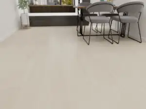 Lake Allen LG808 Lago Scratch Shield-LG8 SPC 9-inch wide waterproof flooring, soft beige in styled interior.