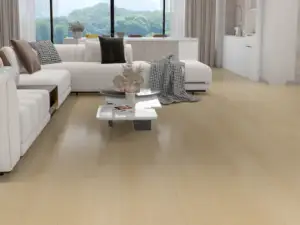 Lake Orta LG810 Lago Scratch Shield™ 8.5mm SPC 9-inch planks, natural oak in a family room.