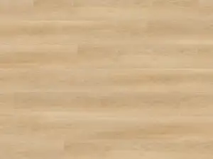 Larch BP901 Lago Ultra Clean-BP9 SPC 9-inch wide waterproof flooring, warm blonde oak in styled interior.