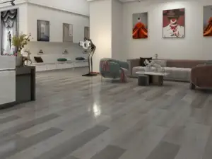 Ontario LG804 Lago Scratch Shield™ 8.5mm SPC 9-inch planks, deep espresso in a family room.