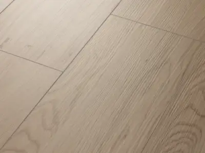 London Elm COREtec Pro Enhanced close-up — soft wood grain lines on 5.2mm waterproof SPC with 20 mil wear layer