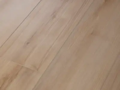 Lucent Oak COREtec Pro Enhanced close-up — scattered small-to-medium knots on 5mm waterproof SPC with 20 mil wear layer