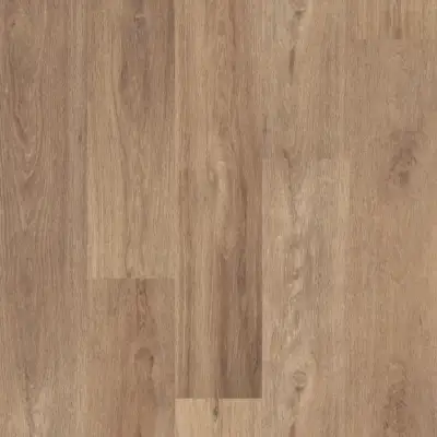 Lyric Oak COREtec Pro Enhanced SPC plank — 5mm thick 7-inch wide, honey-tinged beige