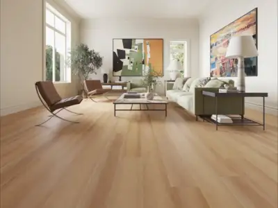 Madrid Medieval Floors Super SPC SPC installed in living room — Milpitas flooring showroom