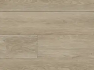 Manor Paradigm Flooring Conquest 20MIL SPC plank — 6.5mm thick 9-inch wide, warm neutral tan