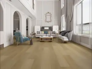 Matoury Medieval Floors Valletta SPC installed in living room — Campbell flooring showroom