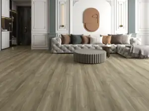 Mineral Paradigm Flooring Insignia 20MIL WPC installed in formal living room — weathered greige — Newark