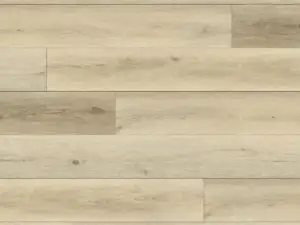 Oats Paradigm Flooring Performer 20MIL SPC plank — 5.3mm thick 9-inch wide, creamy beige kissed by warm honey