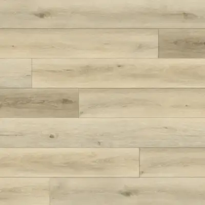 Oats Paradigm Flooring Performer 20MIL SPC plank — 5.3mm thick 9-inch wide, creamy beige kissed by warm honey