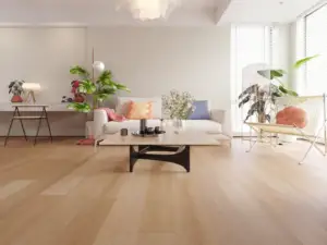 Paris Medieval Floors Super SPC SPC installed in living room — Redwood City flooring showroom
