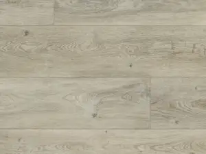Parliament Paradigm Flooring Conquest 20MIL SPC plank — 6.5mm thick 9-inch wide, light neutral grey