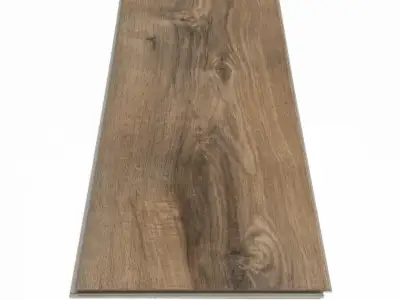 Portchester Oak COREtec Pro Enhanced close-up — scattered small to medium dark knots on 5mm waterproof SPC with 20 mil wear