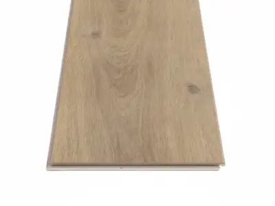 Ravenswood Oak COREtec Pro Premium close-up — scattered small dark knots on 5.2mm waterproof SPC with 20 mil wear layer