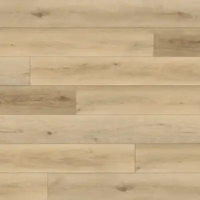 Rye Paradigm Flooring Performer 20MIL SPC plank — 5.3mm thick 9-inch wide, soft creamy-honey brown