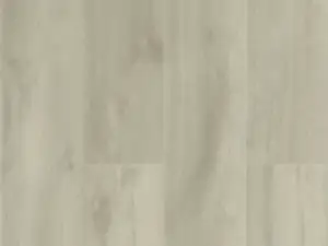 Sand Dollar light greige tinged wood-look SPC plank, 7.2 inches wide.