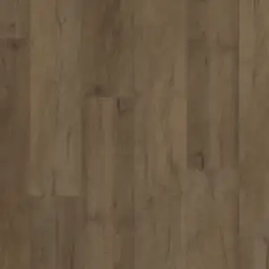 Stonehaven Maple COREtec Pro Premium SPC plank — 6mm thick 7-inch wide, grounded medium brown