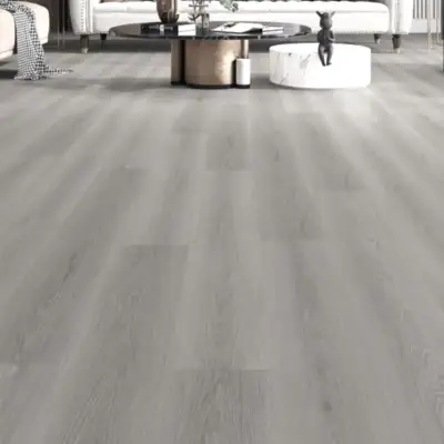 Strasbourg SPC vinyl plank in soft greige tone — 7-inch by 48-inch, Medieval Floors Valletta