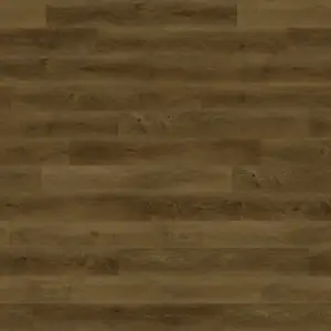 Troubador Paradigm Flooring Conquest 20MIL SPC plank — 6.5mm thick 9-inch wide, deep warm brown