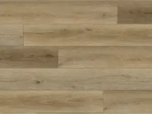 Truffle Paradigm Flooring Performer 20MIL SPC plank — 5.3mm thick 9-inch wide, warm honey-amber