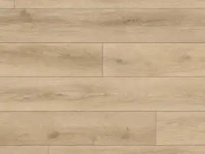 Utopia Paradigm Flooring Conquest 20MIL SPC plank — 6.5mm thick 9-inch wide, creamy tan