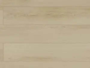 Vermont 303 sandy medium beige wood-look SPC plank, 9 inches wide.